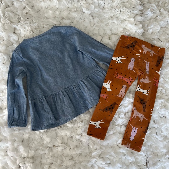 Baby & Toddler Girl Carter's 2-Piece
Chambray Top & Legging Set SIZE 2T - Picture 4 of 14